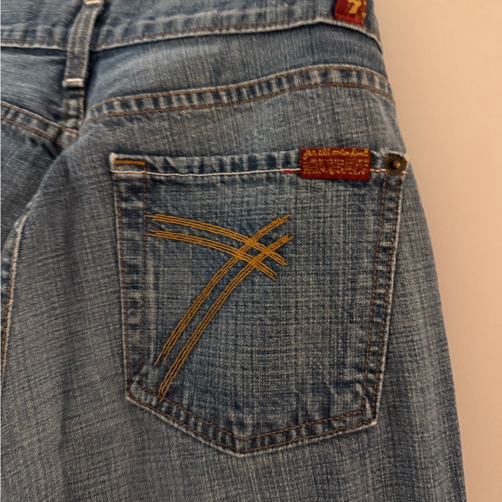 Vintage 7 for all mankind low rise wide leg - Picture 5 of 6